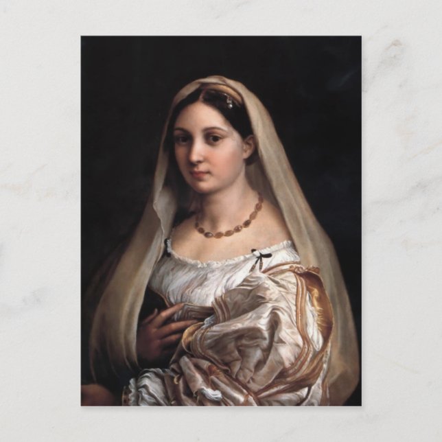 La Donna Velata postcard (Front)