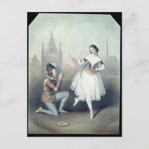 La Esmeralda': Carlotta Grisi  & Jules Perrot Postcard