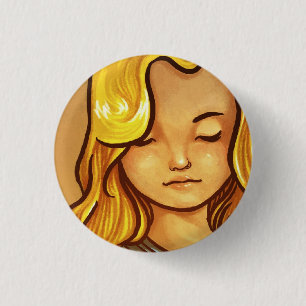 La fabbricante di pennuti 3 cm round badge