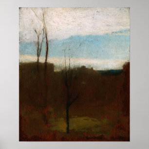 La Farge - Landscape With Bare Trees And Coastline Poster