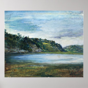 La Farge - Paradise Rocks Study At Paradise Poster