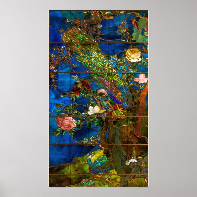 La Farge - Peacocks Poster (Front)