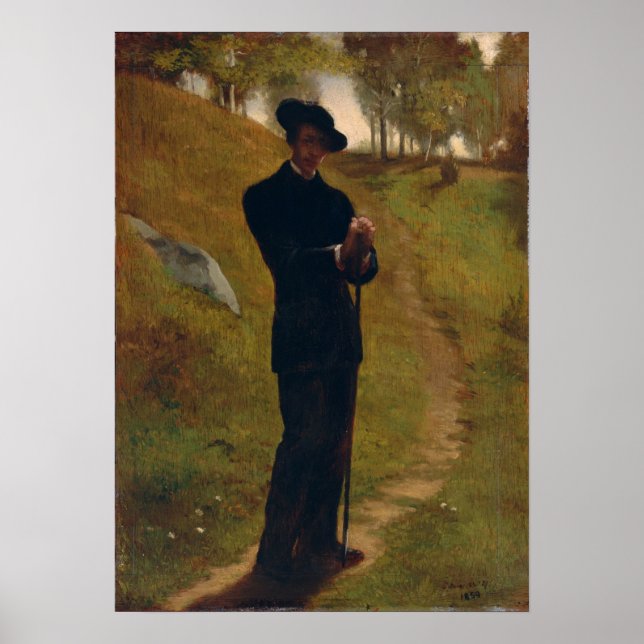 La Farge - Portrait Of The Painter Poster (Front)