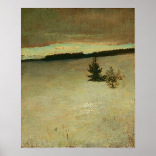 La Farge - Snow Field Morning Roxbury Poster