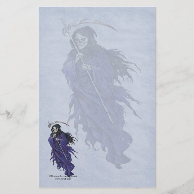 La Faucheuse Gothic Stationery (Front)