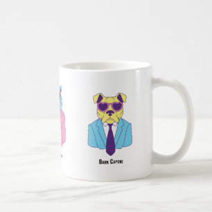 "La Feral Familia" – Animal Trio in Stylish Suits Coffee Mug