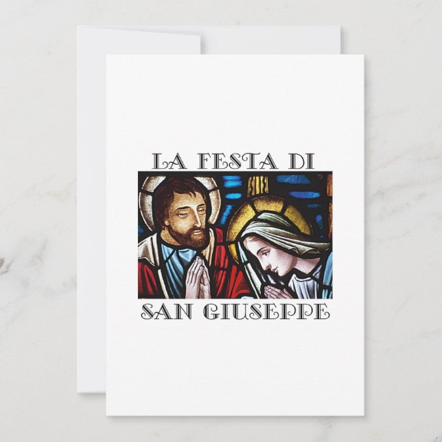 La Festa de San Guiseppe St. Joseph Greeting Card (Front)