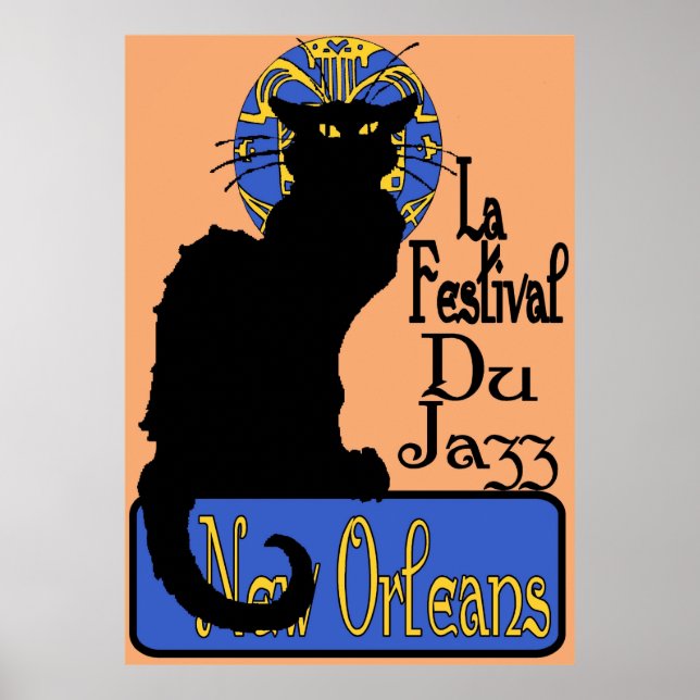 La Festival Du Jazz, Chat Noir Poster (Front)
