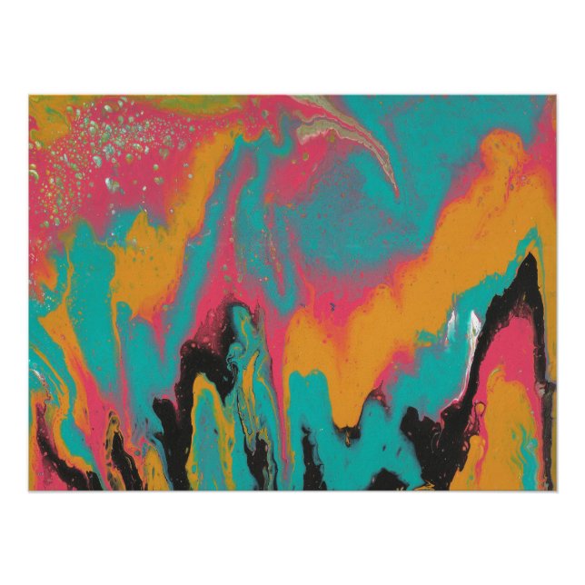 La Fiesta 1 Bright Colourful Fun Poster Print (Front)