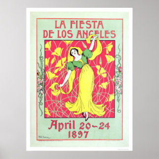 La Fiesta de Los Angeles 1897 Poster
