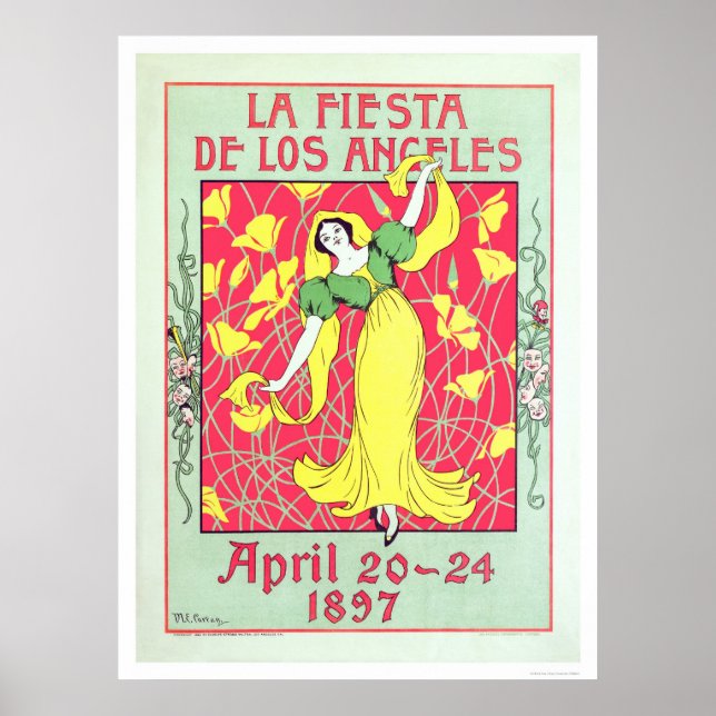La Fiesta de Los Angeles 1897 Poster (Front)