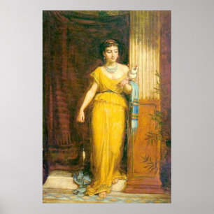 La Fileuse, by John William Waterhouse, 1874 Poster