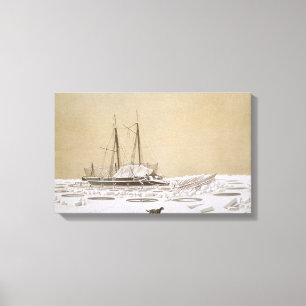 La Fleche at Kil-Bouroun invaded by ice, from 'Nos Canvas Print