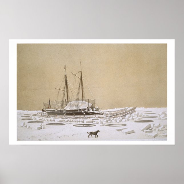 La Fleche at Kil-Bouroun invaded by ice, from 'Nos Poster (Front)