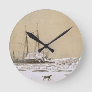 La Fleche at Kil-Bouroun invaded by ice, from 'Nos Round Clock