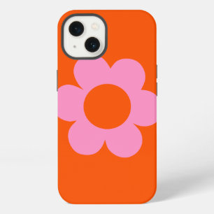 La Fleur 01 Retro Floral Orange Pink Preppy Flower iPhone 13 Case