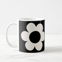 La Fleur 06 Retro Floral Black And White Flower