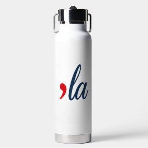 'LA for Kamala Harris. White Water Bottle