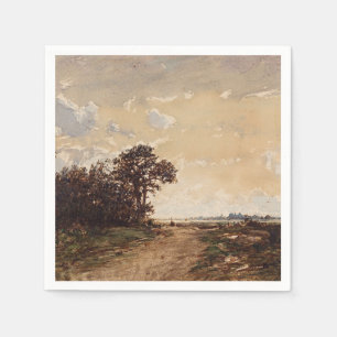 La Forêt De Fontainebleau Aux Environs De Barbizon Napkin