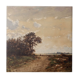 La Forêt De Fontainebleau Aux Environs De Barbizon Tile