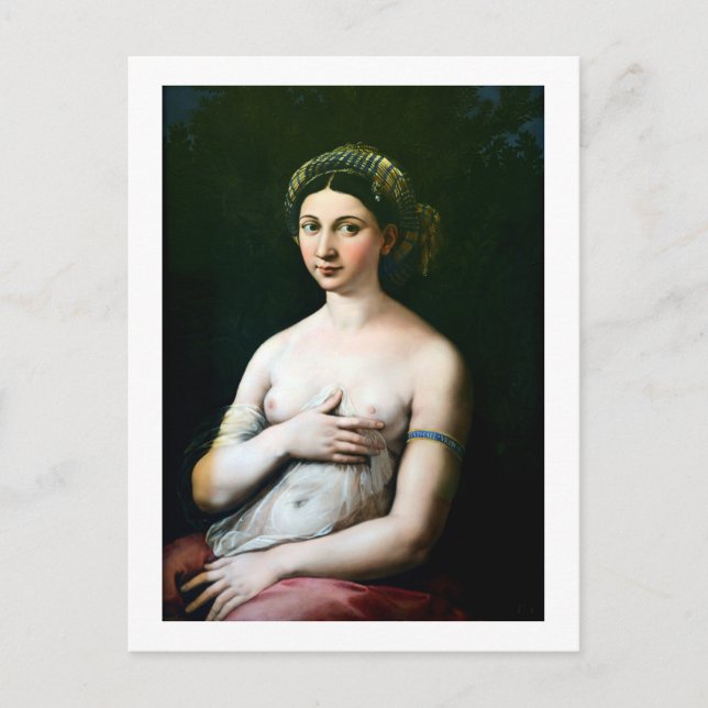 La Fornarina, Raphael Postcard (Front)