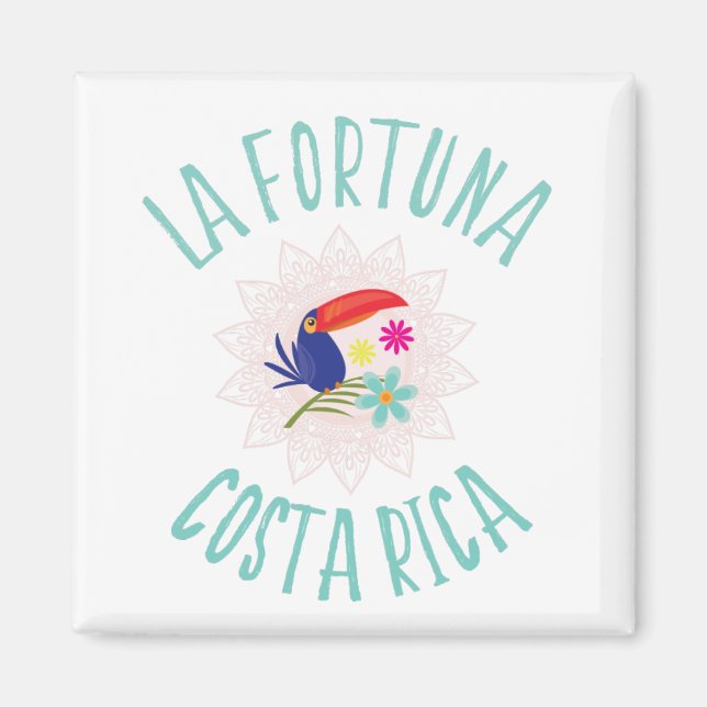 La Fortuna Costa Rica Toucan Souvenir Magnet (Front)