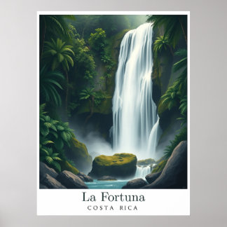 La Fortuna Waterfall, Costa Rica – Tropical Falls Poster