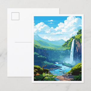 La Fortuna Waterfall San Carlos Costa Rica Travel Postcard