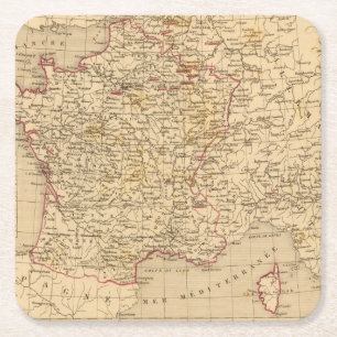 La France 1774 a 1793 Square Paper Coaster