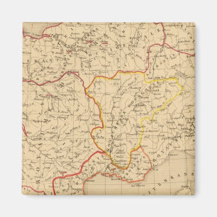 La France a la mort de Clovis en 510 Magnet