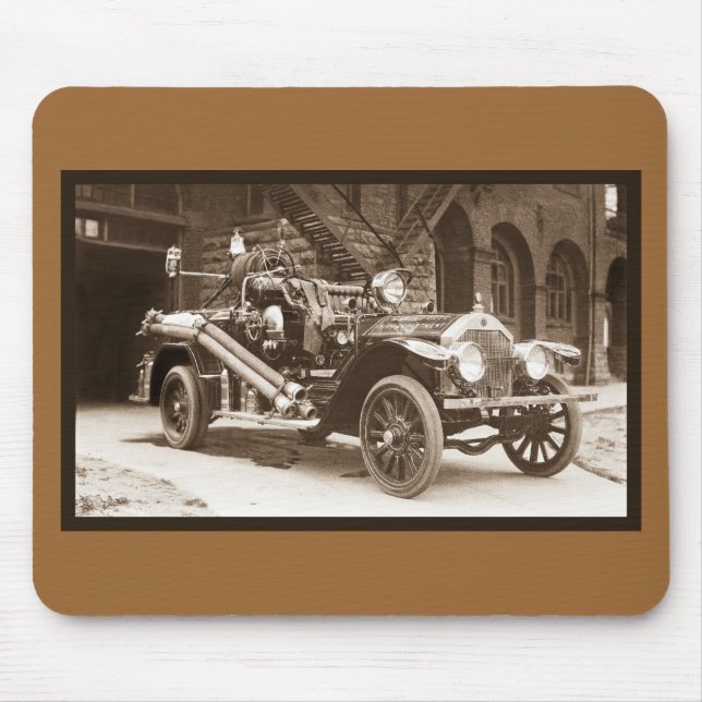 La France Fire Truck 1924 Mouse Mat (Front)