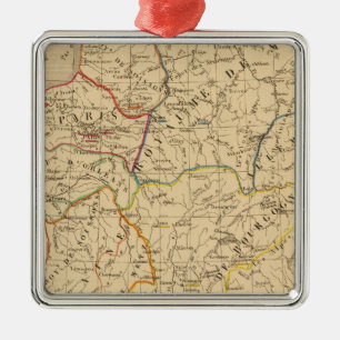 La France sous les enfans de Clovis Metal Tree Decoration