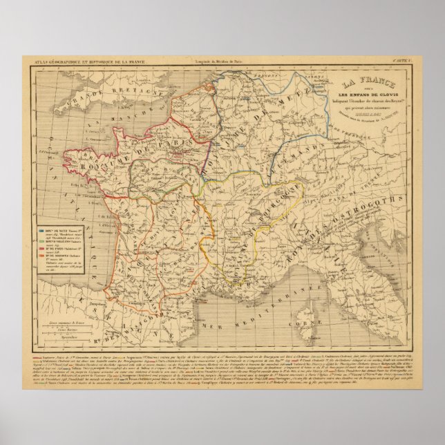 La France sous les enfans de Clovis Poster (Front)