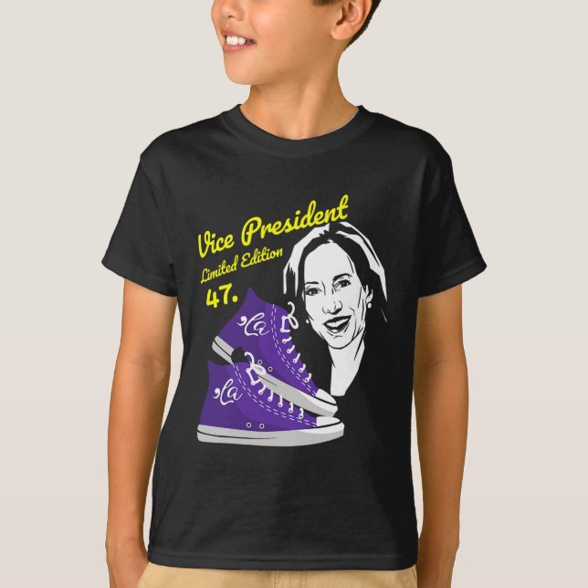 La Funny Kamala Harris Vintage Sneakers 2  (Front)