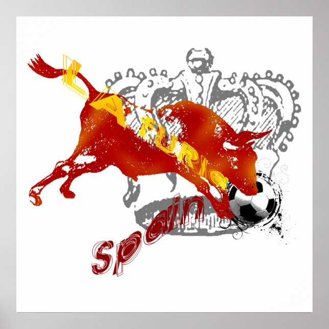La Furia España Toro Artwork gifts and tees Poster (Front)