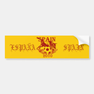La furia futbol fans soccer shield gifts bumper sticker