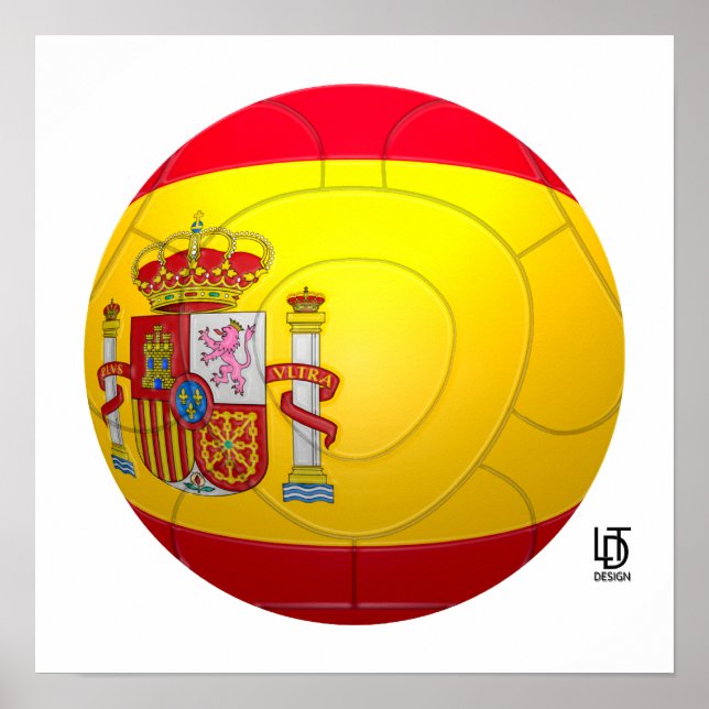 La Furia Roja – Spain Football Poster (Front)