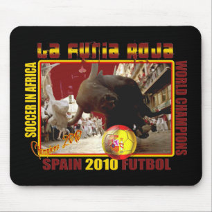 La Furia Roja Spanish Bull Soccer Futbol Mouse Mat