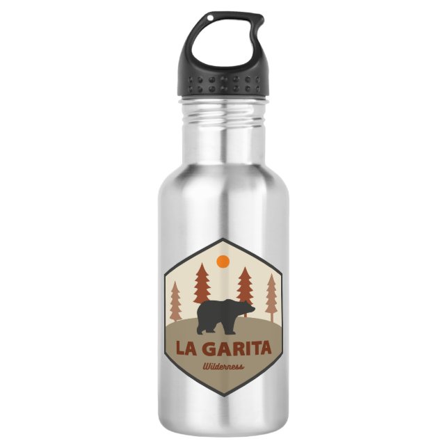 La Garita Wilderness Colorado Bear 532 Ml Water Bottle (Front)