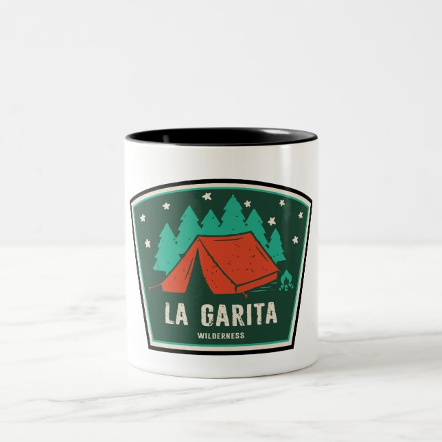 La Garita Wilderness Colorado Camping Two-Tone Coffee Mug (Center)