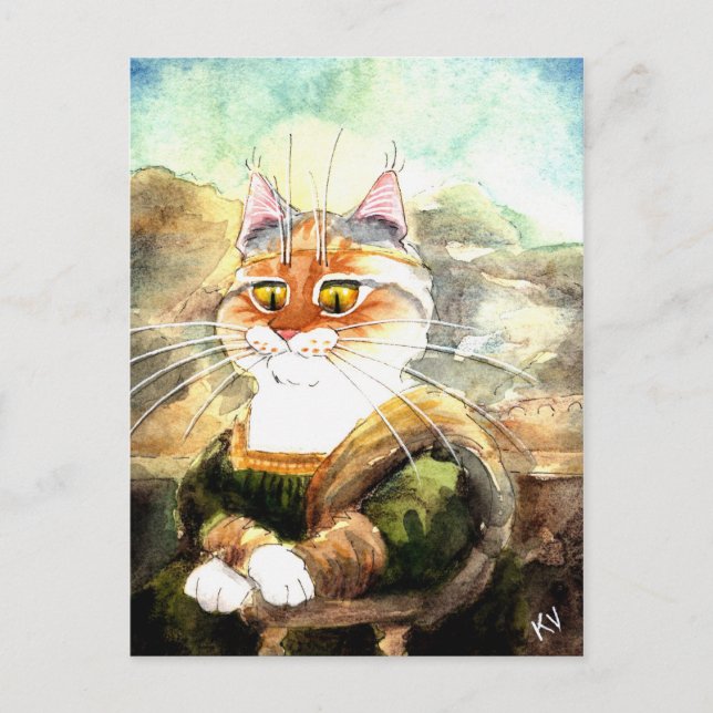 La Giagatto (Mona Heather) Postcard (Front)