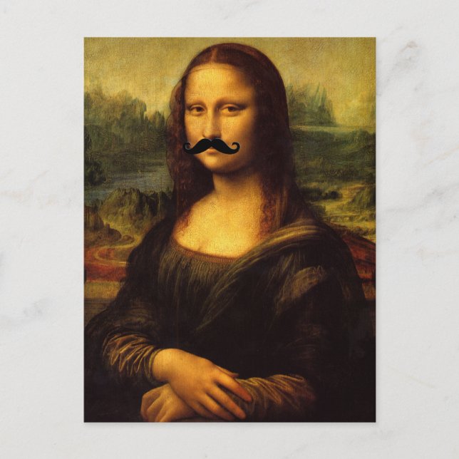 La Gioconda Bearded Lady Postcard (Front)