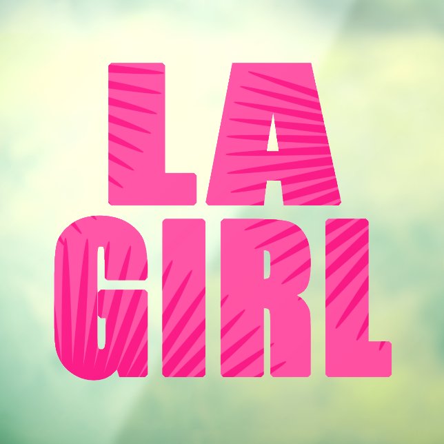 LA Girl Window Cling (Sheet 3)