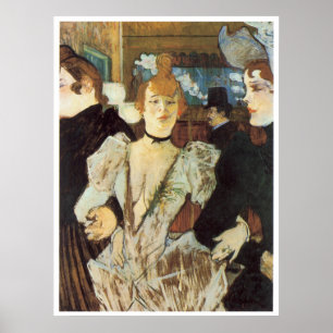 La Goulue Arriving at the Rouge 1892 Poster