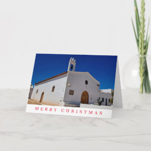 La Graciosa church view Christmas card