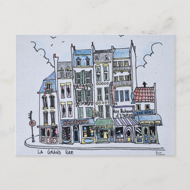 La Grand Rue | Boulogne-Sur-Mer, France Postcard (Front)