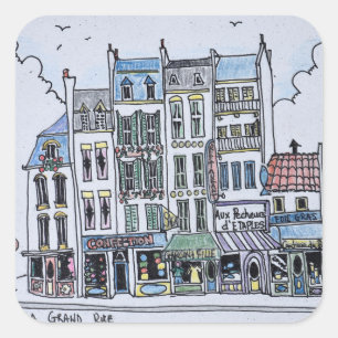 La Grand Rue   Boulogne-Sur-Mer, France Square Sticker