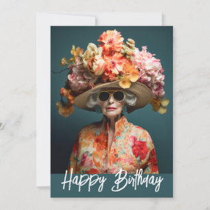 La Grande Dame Flower Hat Invitation