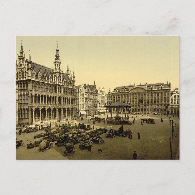 La Grande Place, Brussels, Belgium Postcard (Front)