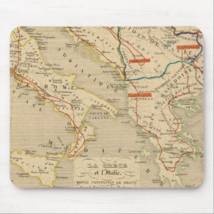 La Grece et l'Italie, 306 a 410, ap JC Mouse Mat